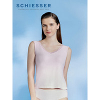 Schiesser舒雅女士50S莫代尔抑菌弹力凉感蕾丝吊带E0/21133V 深粉红 L