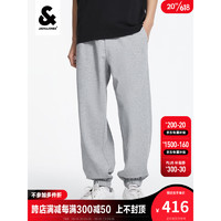 杰克·琼斯（JACK&JONES）杰克琼斯夏松紧抽绳华夫格撞色字母刺绣贴袋运动束脚裤22321D027 灰色 170/76A/SR