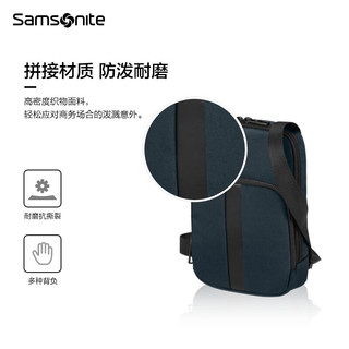新秀丽（Samsonite）斜挎包2023新款男女包包商务通勤单肩包手机包KL5 黑色