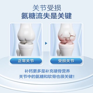 白云山 氨糖钙硫酸软骨素片2瓶80片可搭补钙增加骨密度腰腿疼抽筋