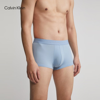 Calvin Klein 内衣23春季男士凉感速干低腰防夹臀平角内裤NB3390 8I3-冰岛蓝 M