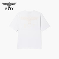 BOY LONDON 潮牌短袖男女同款23夏季白色LOGO设计简约宽松T恤N01904 白色 XS