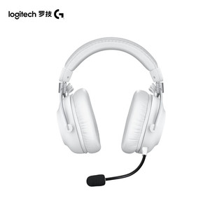 logitech 罗技 无线头戴式游戏耳机  白