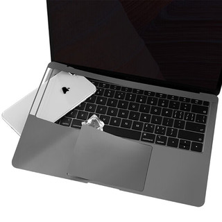 嘉速 适用苹果MacBook Pro14 2023/21款14.2英寸外壳膜全套机身贴膜外壳贴纸易贴无残胶 灰色