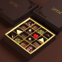 SENZ 心之 巧克力礼盒装进口可可脂夹心生日礼情人节七夕礼物送男女友