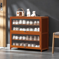 淘之良品入户鞋柜门口一体柜换鞋凳隔断柜简易进门玄关柜鞋盒收纳家用鞋架 五层80长