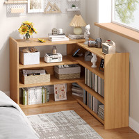 PULATA床头柜简约可伸缩书架卧室收纳架床边置物柜小型书柜 SG005524G41