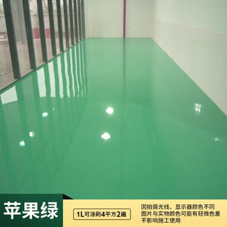 陶市（taoshi）环氧树脂地坪漆水性室内家用改造自流平水泥地面漆专用耐磨地板漆 环保 耐磨+小工具 1kg