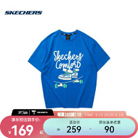 斯凯奇（SKECHERS）男子针织短袖T恤衫 L223M025-000M M