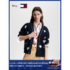 TOMMY HILFIGER23新款女装含羊毛混纺提花宽松开衫38828 藏青色印花DW5 L