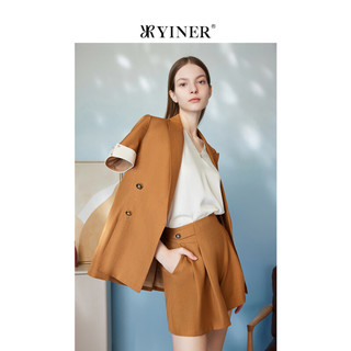 音儿（YINER）音儿美地女装2023夏季新款时尚醋酸轻商务简约小背心 米白 38