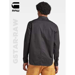 G-STAR RAW2023年秋季Cargo工装轻便耐穿柔软潮流男士衬衫D22971 黑色 M