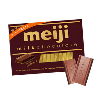 明治日本进口Meiji钢琴抹茶草莓牛奶黑巧克力礼盒装休闲生日礼物 特浓巧克力1盒