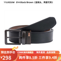 李维斯（Levi's）美版商务男士潮时尚腰带双面可旋转针扣皮带集C 11LV02UW黑/棕 95cm