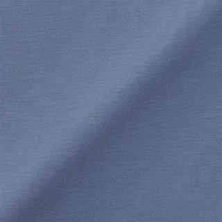 无印良品（MUJI）男式 高工艺纤维 短袖家居服套装 男士 睡衣 FBB40C3S 烟熏蓝色 XS