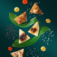 张阿庆 嘉兴肉粽 混合4口味素粽4只 800克