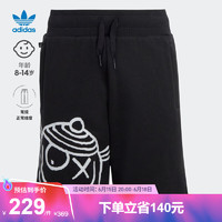 adidas阿迪达斯官方三叶草MR.A联名男大童夏季新款运动短裤IB8606 黑色 128CM