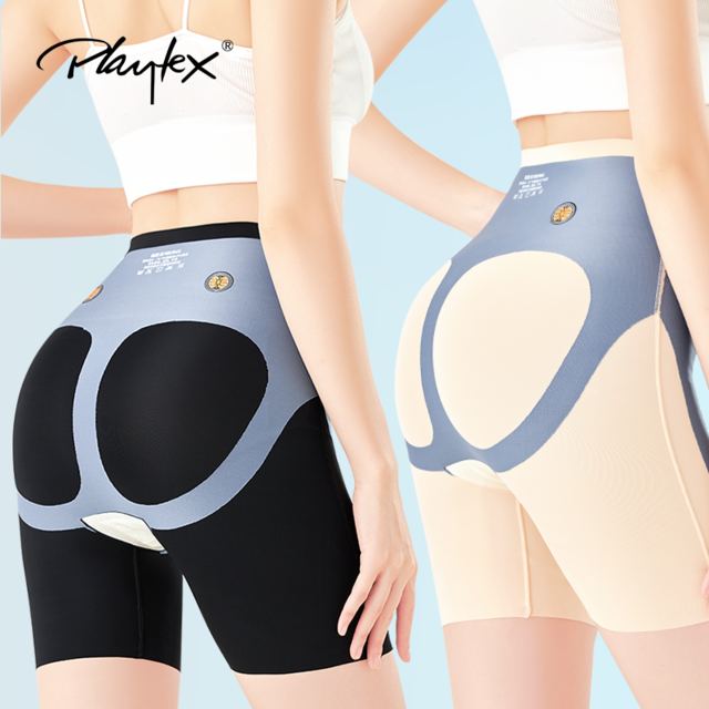 Playtex 倍儿乐 收腹提臀裤瘦臀裤强压收臀神器收腹裤瘦腿高腰冰丝安全裤