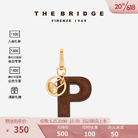 THE BRIDGE/桥牌 手工牛皮钥匙男女挂件收纳摆件钥匙圈 P字母