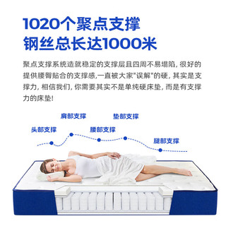 菲玛仕（freemax）床垫九区独立袋装弹簧床垫记忆棉床垫亲肤透气床垫卷包床垫1-BL2#