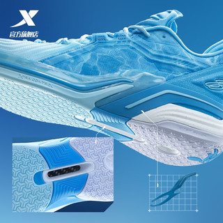 特步（XTEP）林书豪3代丨JLIN3新款夏季专业实战篮球鞋耐磨运动鞋9 北冰蓝/冰爽蓝 44