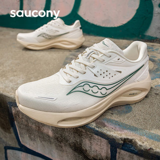 Saucony索康尼火鸟PHOENIX LS跑鞋男透气减震支撑跑步鞋运动鞋米绿44.5