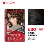 露华浓（Revlon）丽然速彩流行色染发自己在家染发无刺激不伤发可盖白发 30深棕色