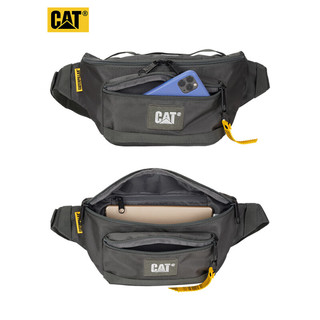 CAT 卡特彼勒 腰包个性胸包小手机包礼物潮流斜挎包单肩包轻男女煤灰84037
