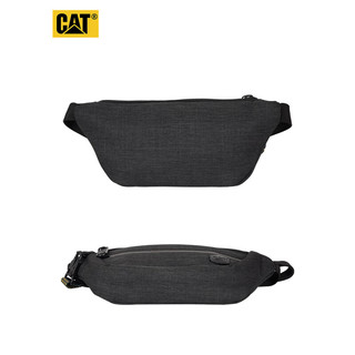 CAT 卡特彼勒 卡特腰包休闲胸包手机包潮流轻盈小包便携潮单肩包防泼水黑 84031