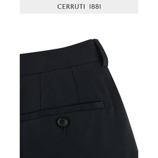 CERRUTI 1881男装春夏新品西装长裤商务休闲纯羊毛西裤男C4731EO011 深蓝 46