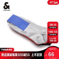 杰克·琼斯（JACK&JONES）男舒适纯色弹性棉质透气三双装船袜22321Q034 灰色F14 26-28/L