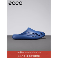 ECCO洞洞鞋男 2023年夏季新款包头透气凉鞋男 科摩男鞋系列523904 蓝色52390460869 39