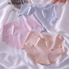 ROWILUX品牌孕妇内裤女怀孕期专用冰丝无痕孕晚期孕初期中期低腰内裤 1#肤色+粉色+灰色 M