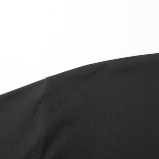 GLM森马集团品牌短袖T恤男士夏季纯棉百搭时尚韩版打底衫 黑色 S