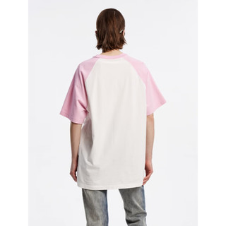 UOOYAA 乌丫 2023夏季新款「BABY MOSAIC」系列基础撞色刺绣T恤 粉色 S