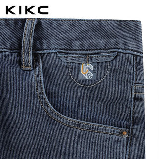 KIKC男装牛仔裤夏季新款质感百搭亲肤舒适复古经典时尚休闲牛仔裤 蓝色 28