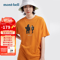 montbellT恤男款23春夏新款户外休闲舒适透气WIC.T方向短袖1114571 DKOG XL