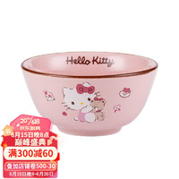 移动端、京东百亿补贴：Hello Kitty 陶瓷碗单个可爱卡通家用餐具个性创意少女心小号吃饭碗个人专用 4.5英寸