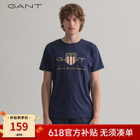 GANT 甘特 情侣款圆领短袖T恤 2003099