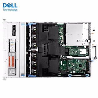 戴尔（DELL)PowerEdge R740 2U机架式双路服务器主机GPU运算深度学习虚拟化数据库 1*银牌4210R 2.4G 10核20线程 16G内存/1TB硬盘/三年