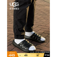 UGG2023夏季男士舒适平底可拆卸式弹力束带凉鞋1132150BLK黑色40