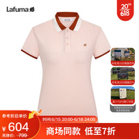 LAFUMA乐飞叶POLO衫女 户外时尚运动短袖休闲露营跑步T恤 LFTS3BS19 杏仁棕I0 165/84A（38）