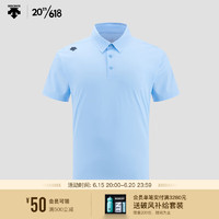 DESCENTEGOLF 迪桑特高尔夫 FIELD系列 男子短袖T恤 G328MPTS41 LB-浅蓝色 3XL(190/108A)