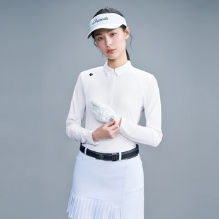 DESCENTEGOLF 迪桑特高尔夫 FIELD系列 女子长袖T恤 G323WFTL41 WT-白色 L(170/88A)