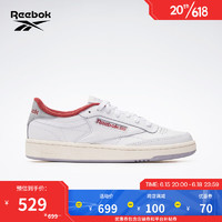 Reebok锐步官方夏季女CLUB C 85经典休闲复古板鞋100033086 100033087 36