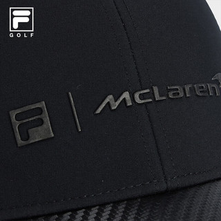 斐乐（FILA）FILA GOLF x McLAREN迈凯伦联名系列2023夏季新款男子棒球帽 深黑-BK XS