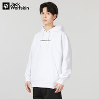 Jack Wolfskin狼爪卫衣情侣款春季新款户外运动时尚舒适透气卫衣5721231 5721231-5018/本白色/尺码偏小 XS  170/92A