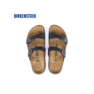 BIRKENSTOCK德国软木拖鞋舒适百搭女款双扣凉拖Sierra系列 黑色窄版1018704 37