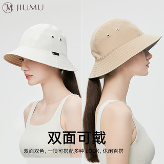 玖慕（JIUMU）遮阳帽渔夫帽女士夏季户外防紫外线太阳帽凉帽防晒帽子女 CW089