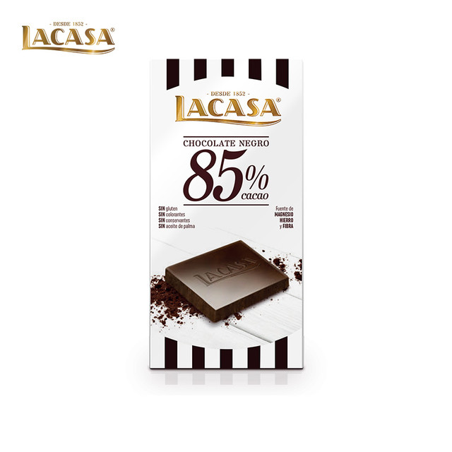 88VIP：LACASA 乐卡莎 进口黑巧克力 100g